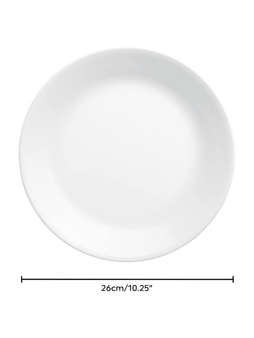 Corelle 4-Pieces Dinner Plate -lightweight ✨Break & chip-resistant ✨Made in USA